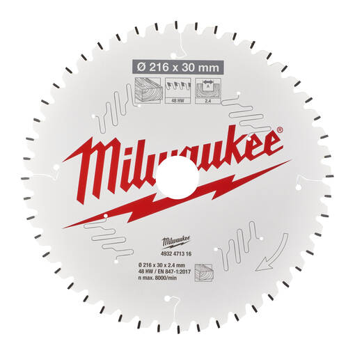 PYÖRÖSAHANTERÄ 216/48 30MM MILWAUKEE - Pyörösahanterät puu - 63510132 - 1