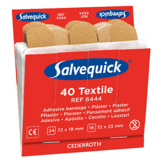 SALVEQUICK KANGASLAASTARI 6444 6X40KPL - Ensiaputarvikkeet - 56210062 - 1