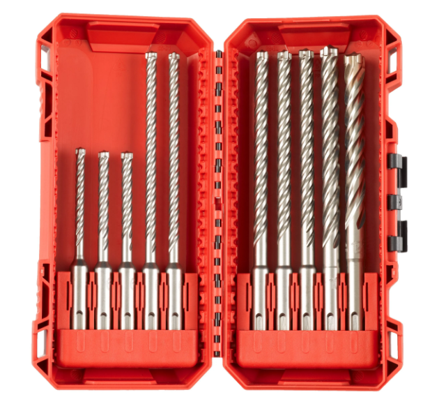 SDS-PLUS TERÄ SARJA 10-OS RX4 MILW - Sds+ 4-leikkuinen terä - 73072102 - 1