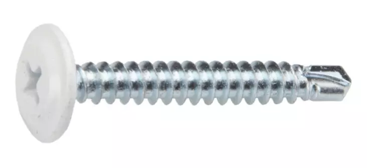 LITTEÄK.PORAK.4.2X32 VALKOINEN - Poraruuvi litteäkanta ruspert - 4601013543 - 1