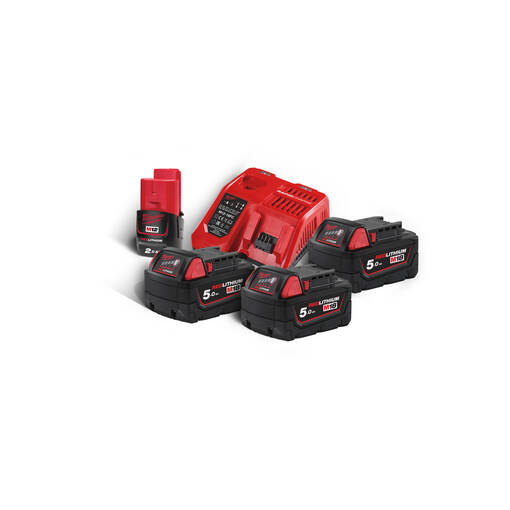 MILWAUKEE M18NRG-503 AKKUSETTI - M18 18V Akut ja laturit - 800M18NRG503 - 1