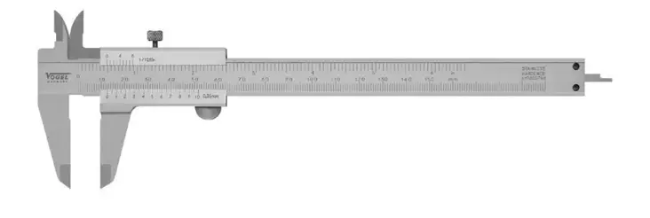 VOGEL TYÖNTÖMITTA 150MM LUKITUSRUUVILLA - Työntömitat - 628101033 - 1