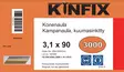 KINFIX KONENAULA 34AST 90X3.1 KUUMAS KAM - 34-asteiset kuumasinkityt konenaulat - 78305154 - 1