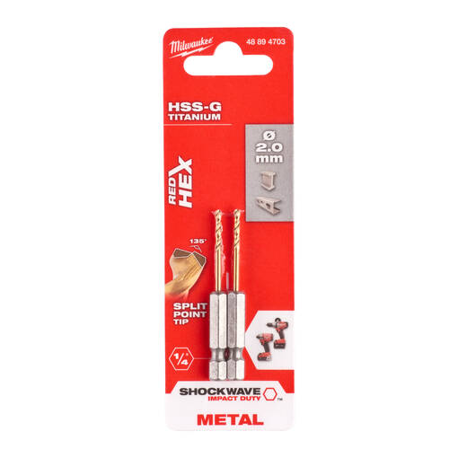 BITS PORANTERÄ 2 KPL MILW SCHOCK - Pikateräsporat - 63974876P - 1