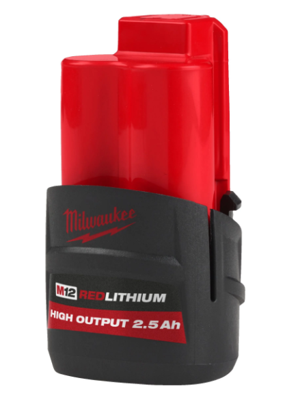 MILWAUKEE M12HB2,5 AKKU M12 2,5AH - M12 12V Akut ja laturit - 800M12HB25 - 1