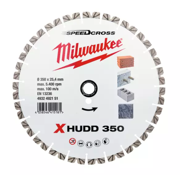 TIMANTTILAIKKA MILWAUK XHUDD 350 BETONI - Timanttilaikat katkaisu - 64410124555 - 1