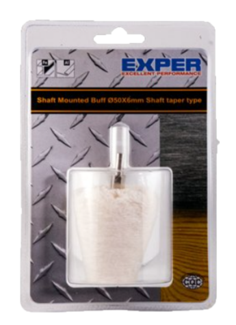 KANGASLAIKKA 50MM KUPERA 6MM KARALLA - Puhdistus ja kiillotuslaikat - 64610216 - 1