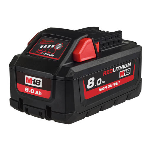 MILWAUKEE M18HB8 AKKU 8,0AH - M18 18V Akut ja laturit - 800M18HB8 - 1