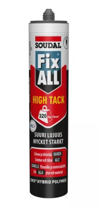 SOUDAL FIX ALL HIGH TACK 310ML MUSTA - Liimatiivisteet - 842103889 - 1